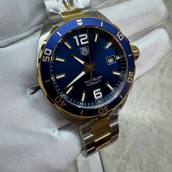 Authentic TAG Heuer Formula 1 Quartz Steel Blue Gold Men's Watch WAZ1120.BB0879 - Picture 3 of 8